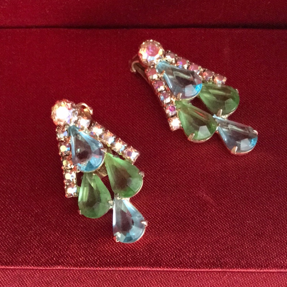 Vintage Rhinestone Earrings